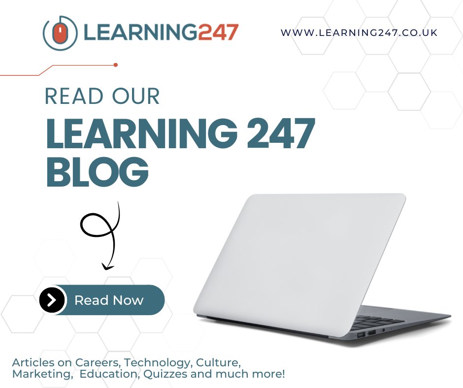 learning247Ltd's tweet image. Have you checked out our blog? 
If not, click the link below to read articles on careers, technology, culture, quizzes and much more! 👇
bit.ly/3JFmvat 
#Learning247 #Blog