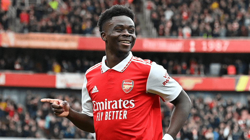 HomeboyzRadio's tweet photo. If Saka guides Arsenal to win the league but Haaland scores 35-40 goals who wins the player of the season?
#HBRFanzone https://t.co/AoOhW4i5EU