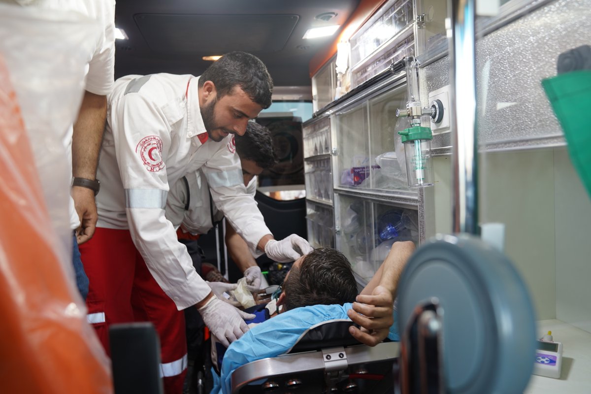 Medical Aid for Palestinians on Twitter "Escalating Israeli military