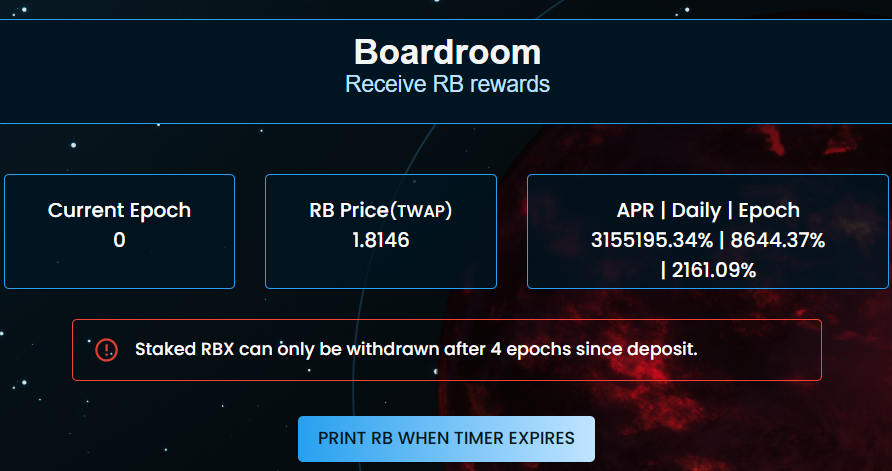 RBFinance_io's tweet photo. We are half way to the BoardRoom, time to scoop up some $RBX for the printer! https://t.co/znFZxHhI0N

Get $RBX on @traderjoe_xyz 

#arbitrum #live #farm #Traderjoe @arbitrum @ARBInsider #tombfork $RB #degen #Crypto #Farm #yield #defi $ARB $TOMB https://t.co/WNnufx6wXC