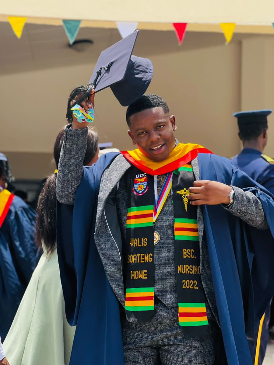 ManLikeValis's tweet photo. "Thrilled to announce that I've graduated with a 2nd class upper division in Nursing! The journey hasn't been easy, but the hard work has finally paid off. I'm grateful to my family, friends, and all those who have supported and encouraged me throughout my academic journey. https://t.co/Y2bQYFcIwd