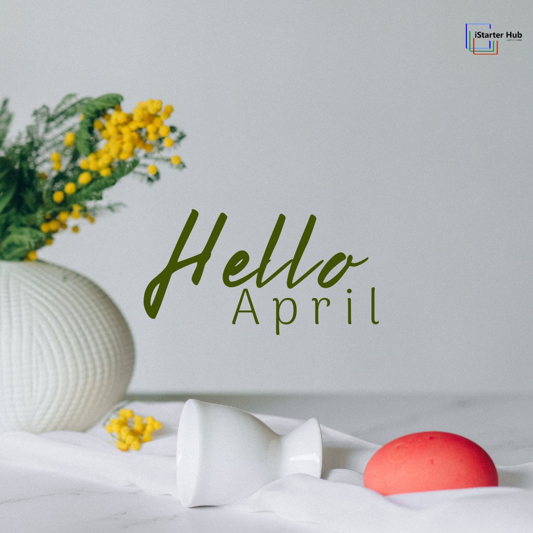 iStarterHub's tweet photo. It's a new month! That month is April. https://t.co/5xTc7MRryT