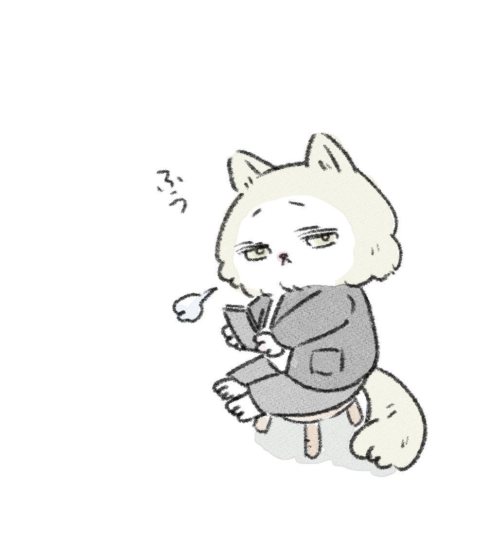 とびにゃんに「しばらく動画の更新してくるからとびにゃんの漫画はまだ描けないんだ…」って言ったらめちゃくちゃ興味ない顔でため息つかれました。

今日のとびにゃん　no.33 https://t.co/VeEZQMv3r7