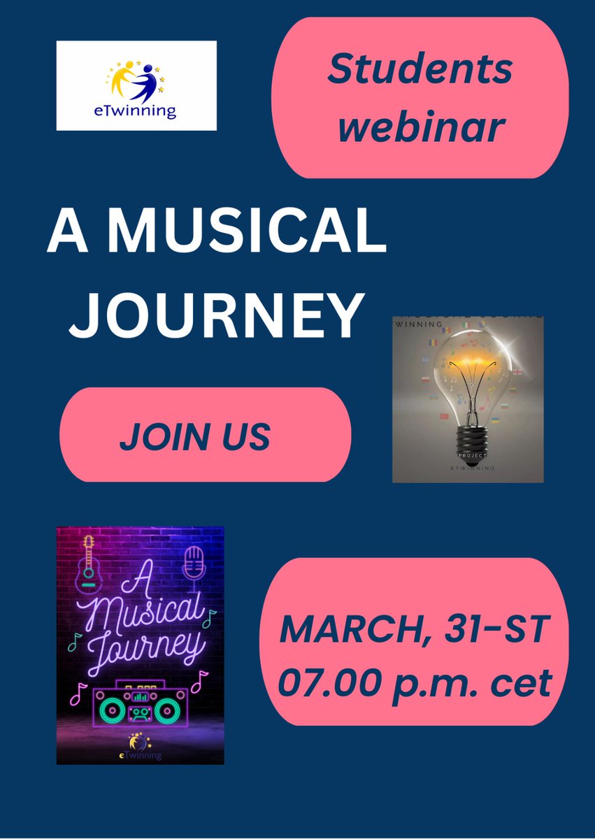 AliagaFatih's tweet photo. Students have amazing experiences with "A Musical Journey" e twinning project.!"Müziksel Bir Yolculuk" projemizde 12 ülkeden öğrencilerin  katılımıyla öğrenci webinarı yapıldı.Öğrenciler kendilerini ingilizce olarak tanıttı, farklı ülkelerden öğrencilerle tanışma fırsatı buldu https://t.co/Mw8vgifZ9a