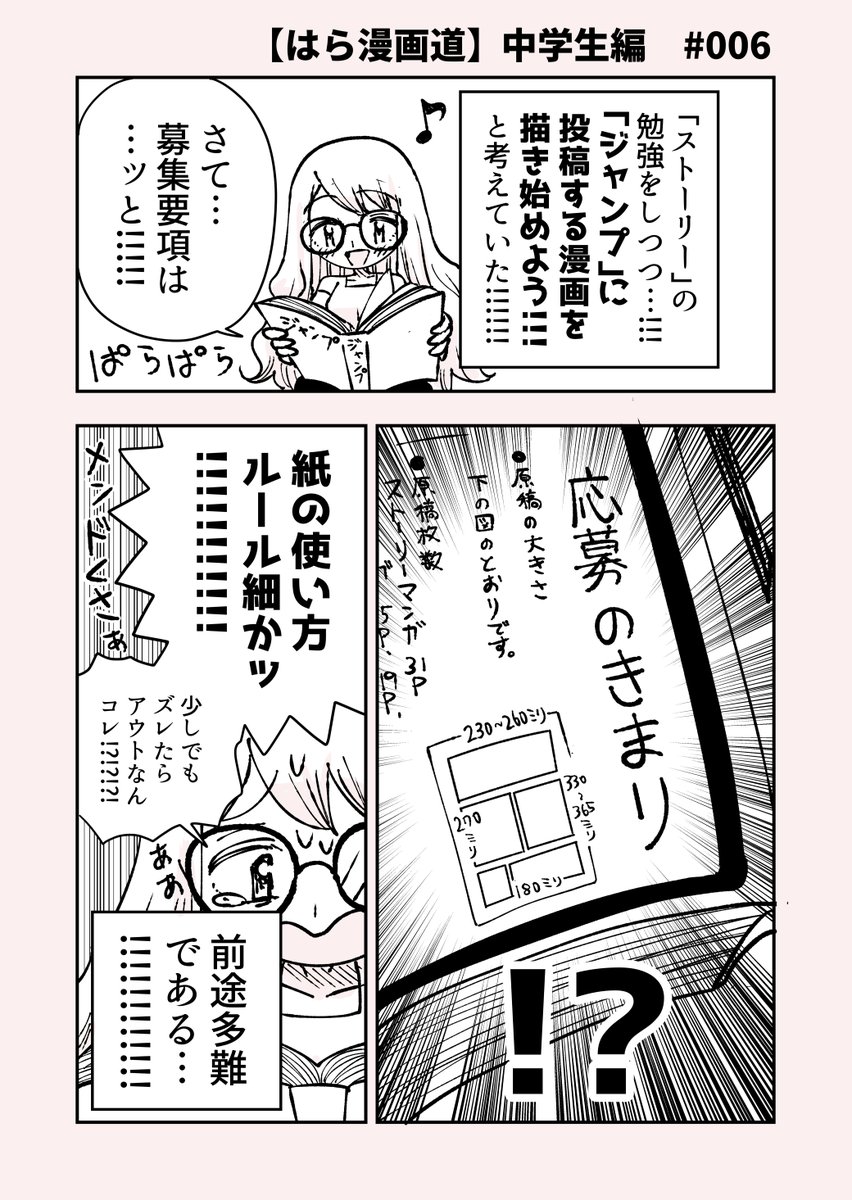 【自分が漫画家になるまでの話 中学生編 #006】
漫画描くのって面倒くさいよね!という話

4月10日の #漫画 