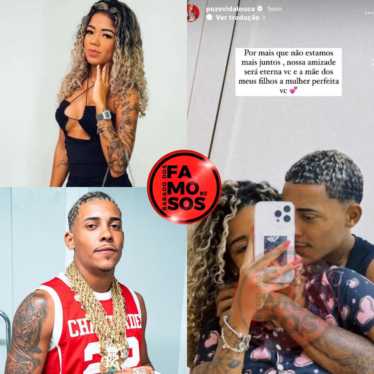 babadofamososrj's tweet photo. EITA! Mc Poze posta posta foto nos storys com Viviane Noronha e depois apaga: “Por mais que não estamos mais juntos, nossa amizade será eterna vc e a mãe dos meus filhos a mulher perfeita”. Maturidade é tudo né? 👀🗣 https://t.co/VpNy64cIwb