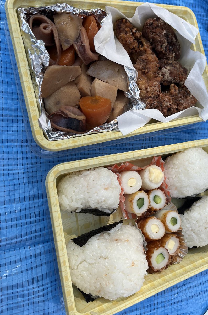 honjomirano's tweet photo. 上げ直し！

お花見🌸
お弁当作ったよ🍙 https://t.co/HzhfH7wwbT