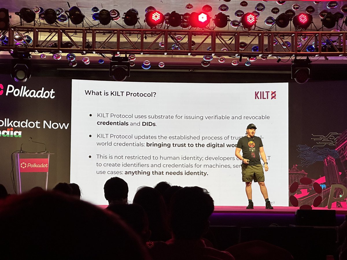 s_jagga's tweet photo. #KILT @Kiltprotocol at @PolkadotNowInd 🔥🔥 https://t.co/SQDMsPpSq1