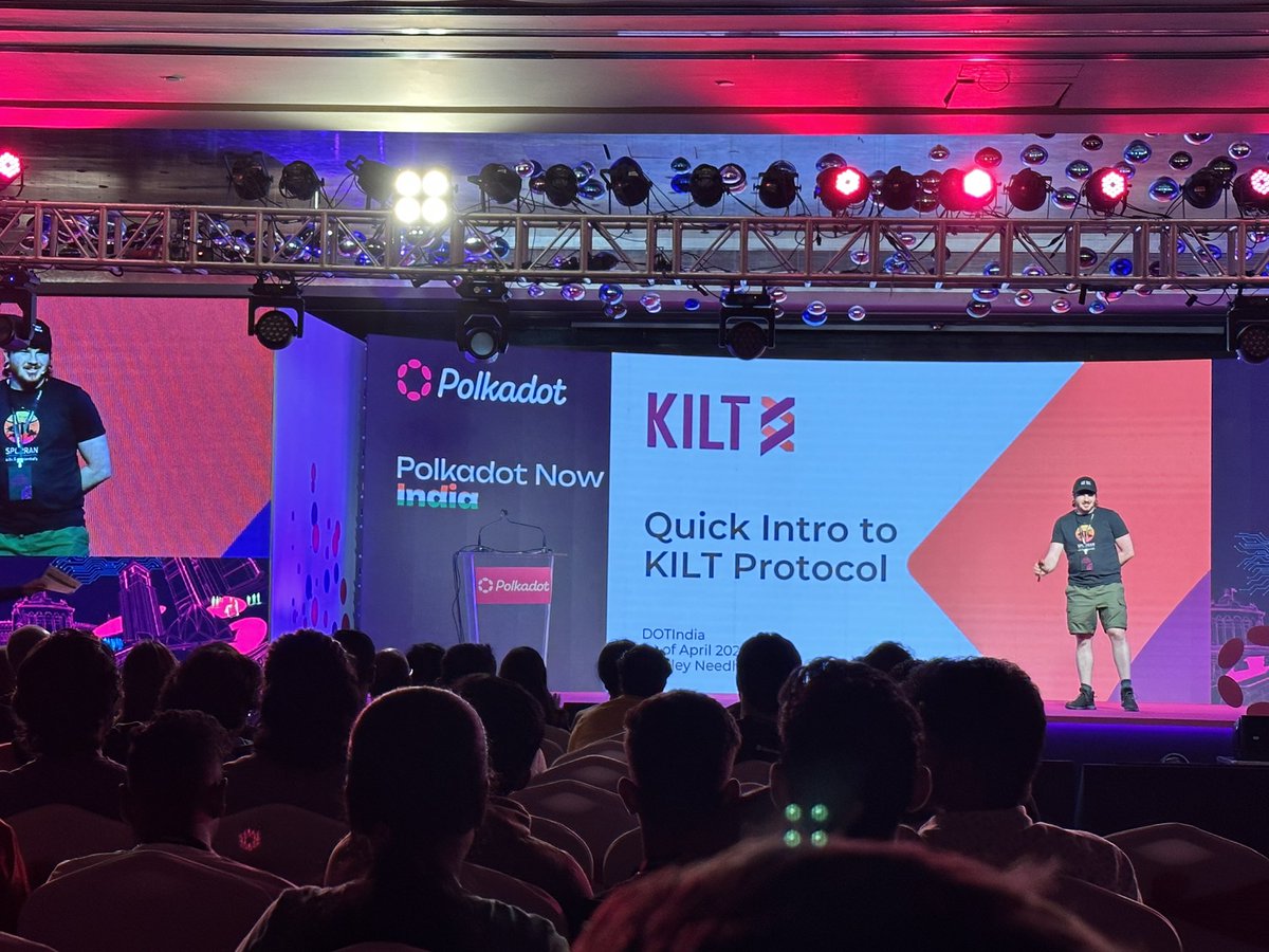 #KILT <a href="/Kiltprotocol/">田村 月乃</a> at @PolkadotNowInd 🔥🔥