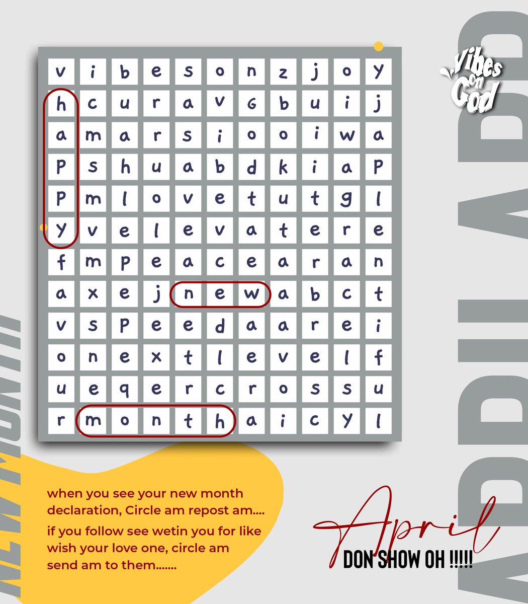 UfordOkonko's tweet image. *April* do Show ohh 🥳🥳🥳

Yes ohh Tis Month God don talk say him go bring us heavy Open eye  (Revelation) for the things we carry for mind to move go front ⏩

#VibesonGod
#Boxit, we dey Package
#Brandit, we dey Brand