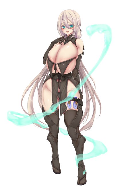 エセ忍者風セレネ立ち絵
ペットの服だけを溶かすスライムを添えて 