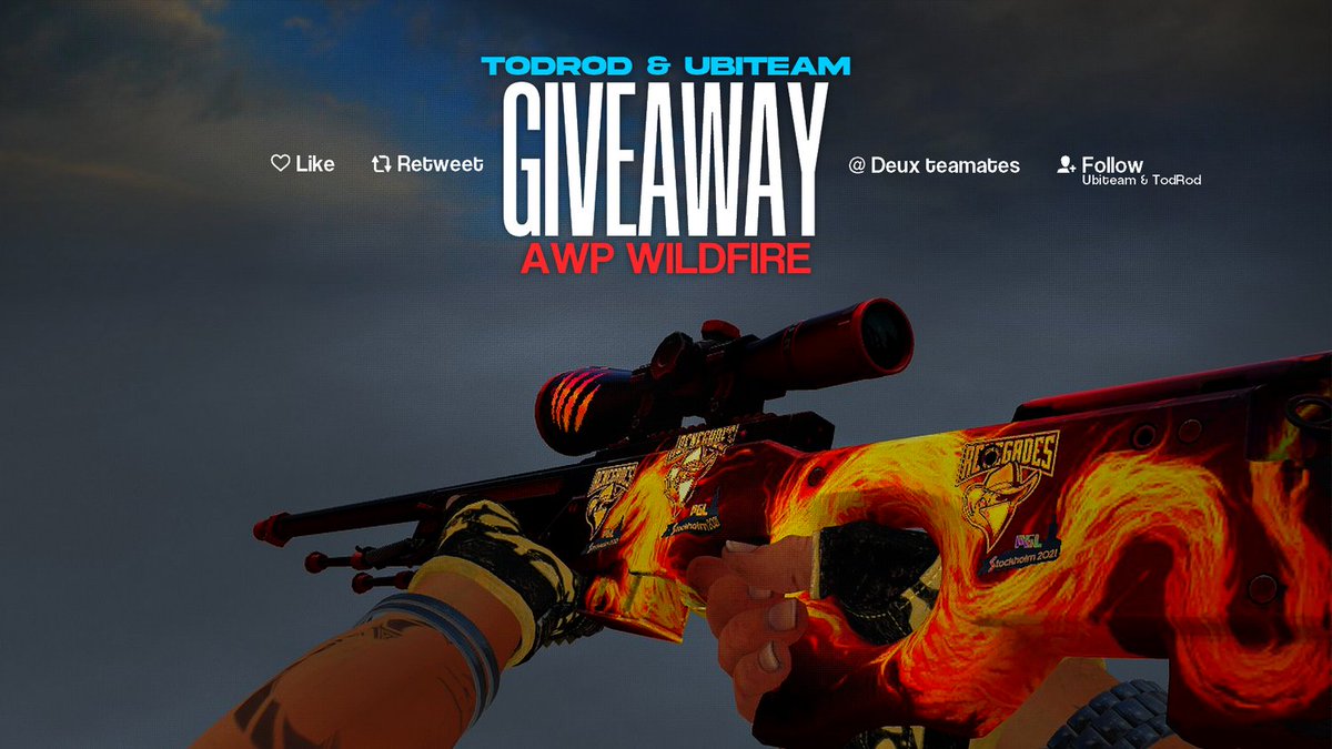 UBITEAM's tweet image. Avec @ThomasAndTigris on te fait gagner cette magnifique AWP ! 🎉 

1⃣♻️Retweet &amp;amp;❤️Like  
2⃣ @ 2 mates
3⃣ Follow @UBITEAM &amp;amp; @ThomasAndTigris 🎫 

Tirage le 15/04/2023 Good luck ! 🍀