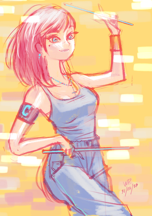 MyImage_Studio's tweet image. " Let play Drum " #sketch pixiv.net/artworks/10676…