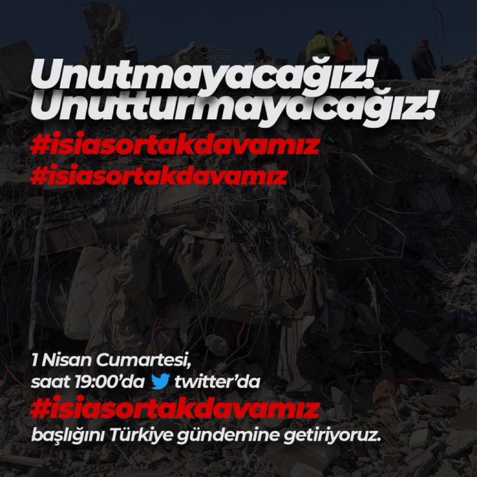 Buradayız! 
Hepiniz tutuklanacak, 
hepiniz yargılamacak ve 
hepiniz ceza alacaksınız!
Çocuk katilleri !
#isiasortakdavamız