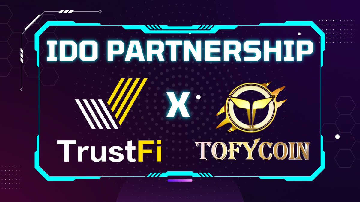 #TrustFi x #Tofycoin Partnership🌟 🚀#TrustFi Launchpad will host Tofycoin IDO in April! @trustfiorg #IDO #Launchpad #Crypto #BSC #Binance #Bitcoin