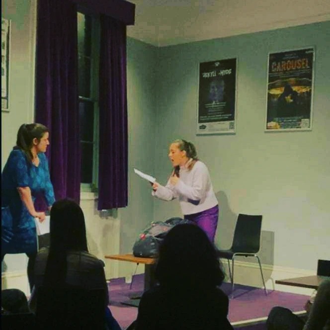anamariakoeva's tweet photo. Thank you, The Marlowe Society for the great fun that #HatchLent2023 was, for performing my play, and for casting me for my first stage role alongside the wonderful Shaira Yasmin Berg  under the direction of Julia Jin Wang. 
#playwright #cambridgeuniversity #ADC #theatre #acting https://t.co/unk7mxGUsd