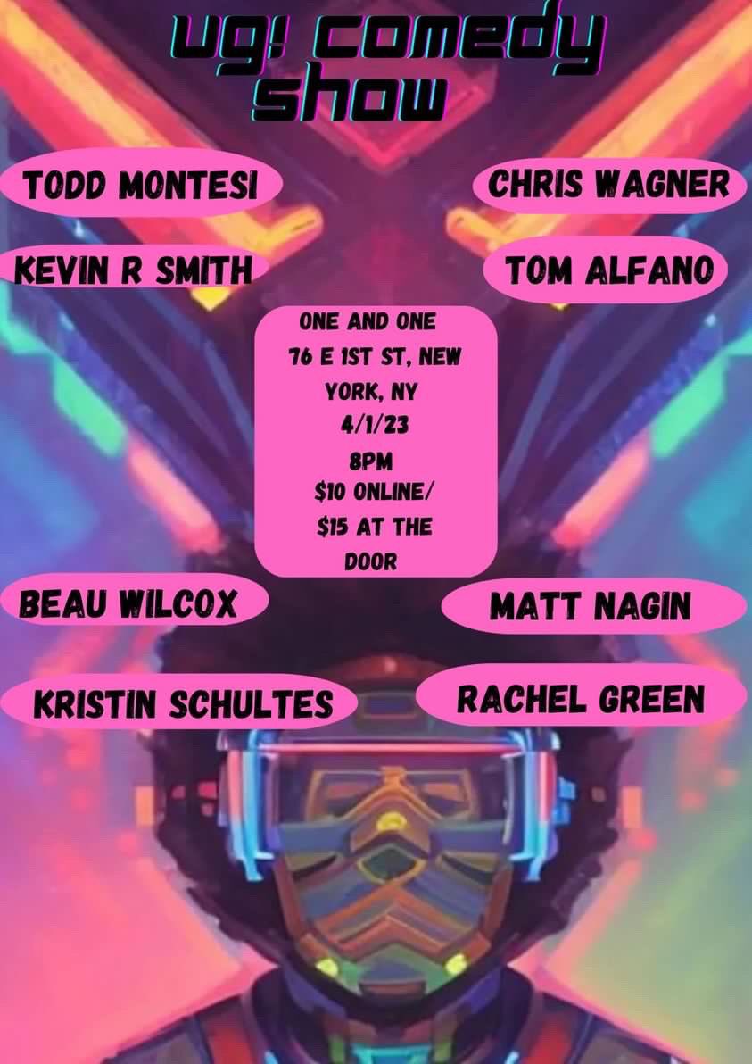 naginplease's tweet photo. Tonight! #ugcomedy #AprilFoolsDay #comedyshow #nyccomedy https://t.co/kRnHWWNvbz