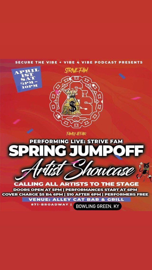 strivefamily's tweet photo. We In Bowling Green, KY Tonight 😎😎❗️Yall Know The Vibes When Strive Fam In The Building #BowlingGreen #nashville #Atlanta #strivetalk #Mississippi #cutupwithStrive https://t.co/uW3K3GuwP9