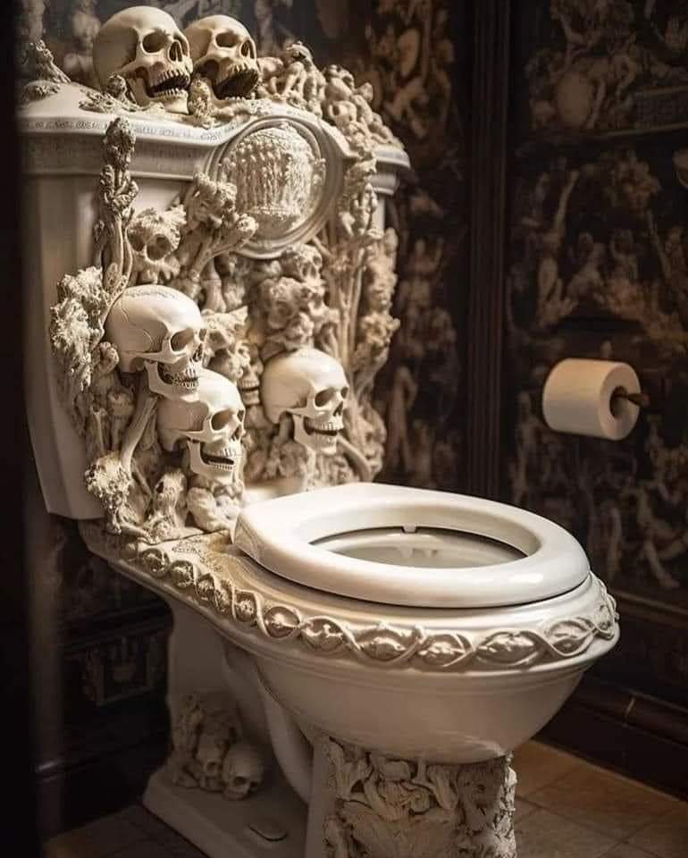 She found a new toilet, she finds it perfect.