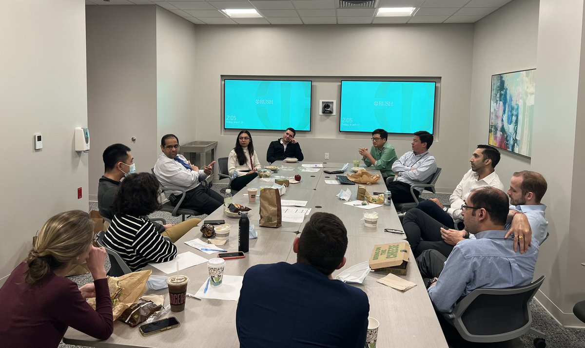 Mock orals were a huge success and the afternoon debrief was amazing! 💯🎉 Great oral board prep for our residents and junior faculty! 🙌 Thank you to our awesome attendings! @RushMedical @RushCancer @GauravMarwahaMD @DrNikhilJoshiMD @dianwang84 @TKimMD @KenTatebe #radonc