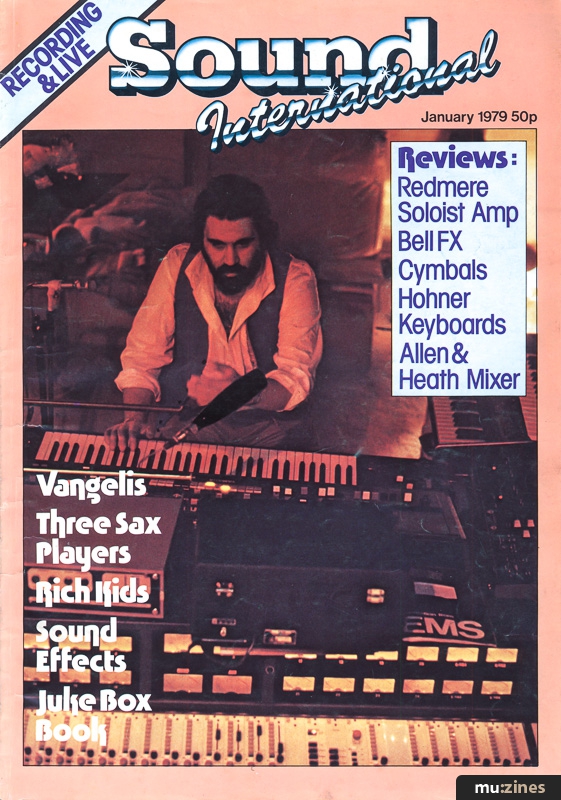 mu_zines's tweet photo. Next up, back to the late 70s for Sound International - the second part of Vangelis' Nemo Studios feature, interviews with Mike Oldfield &amp; Frank Zappa, the history of ARP, the BBC Radiophonic Workshop, and reviews on such oddball gear like the EMS Polysynthi. Should be fun!👍 https://t.co/K9LDMSuEqb