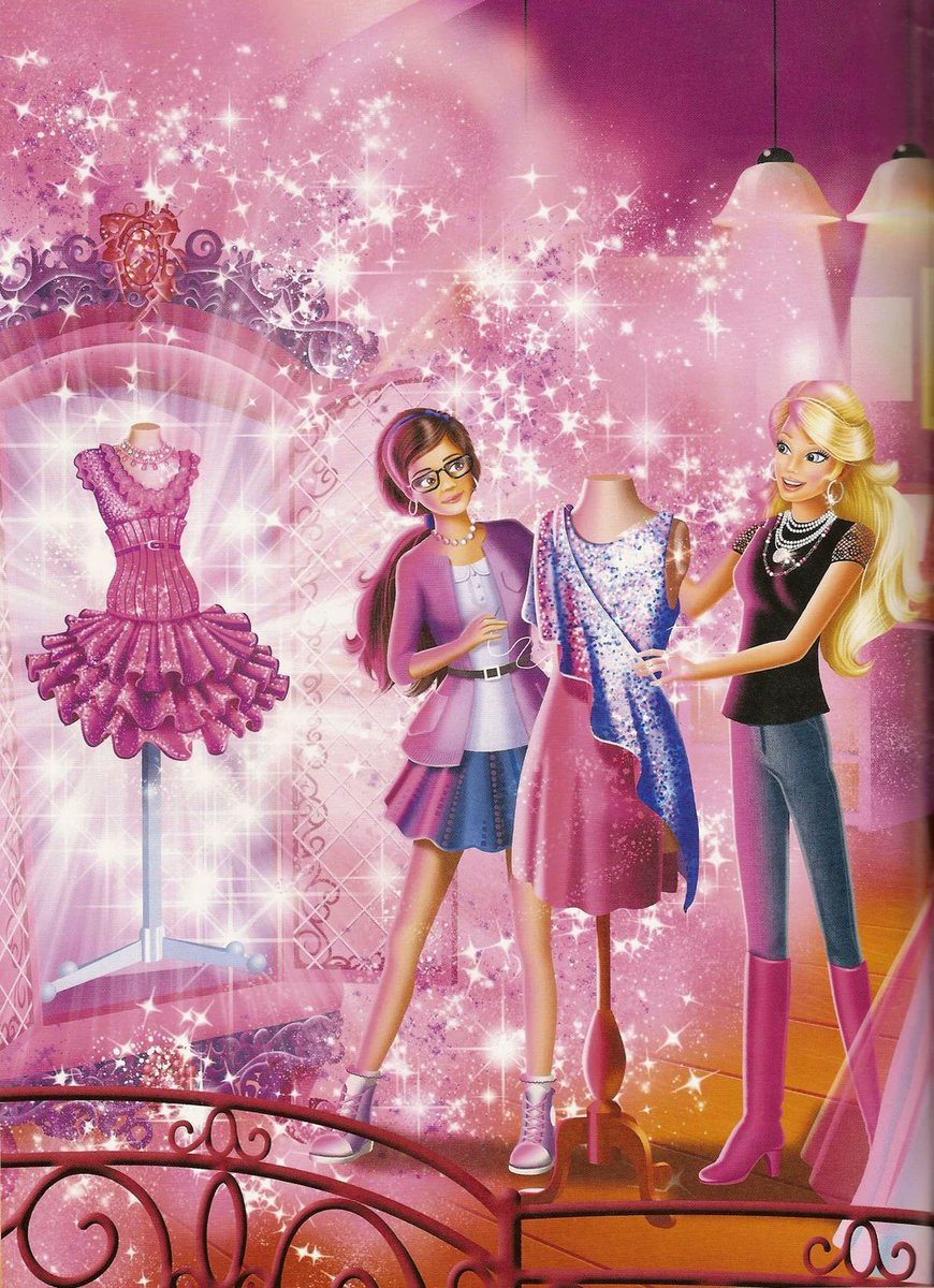 Movie Barbie Fashion Fairytale Dress Barbie: A Fashion Fairytale (2010)  Book Illustration