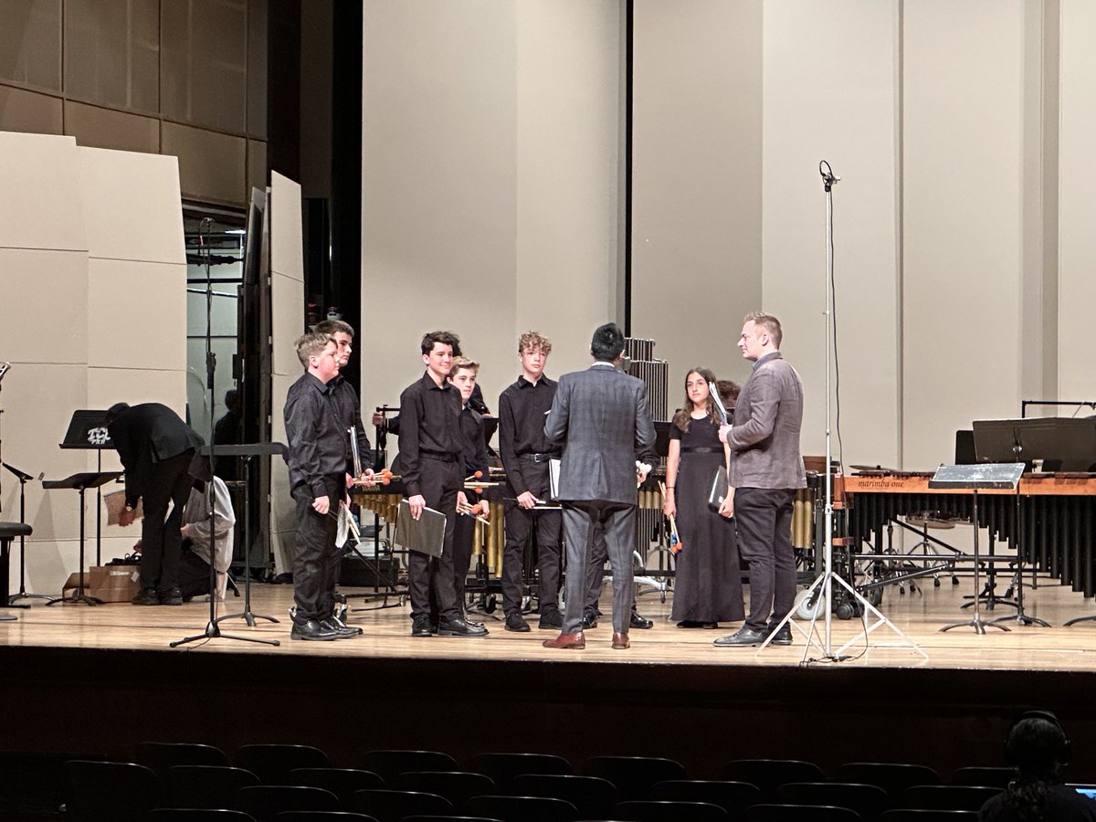 downingmsband's tweet photo. Great performance at The TCU Percussion Festival this morning, Downing Percussion! 🥁 🎶 https://t.co/qQsyOG7lrT