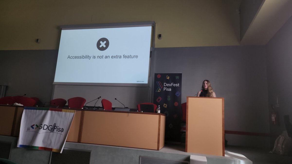 grizik_ek's tweet photo. @binicodes and her Accessible Maps presentation open the new world for me. I've never thought how such simple thing as usage of map apps could be a challenge for someone. Kudos to u🤩
#devfestpisa https://t.co/knspEEUIj1