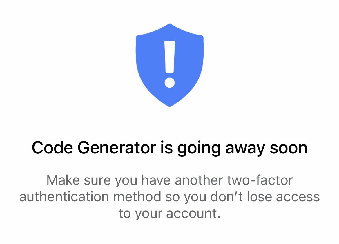 Kishanu Karmakar 🇮🇳 on X: Meta is shutting down #Facebook two factor  authentication code generator for its app #FacebookCodeGenerator   / X
