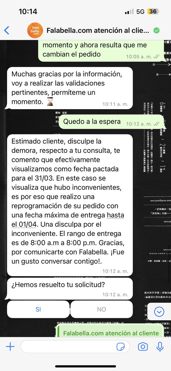 briant_chon's tweet photo. @Falabella_pe que clase de respuesta y atención es esta. Encima que cobran por la entrega, la cambian sin comunicación previa y sin previa coordinación.
@IndecopiOficial https://t.co/AsFAmCvySe