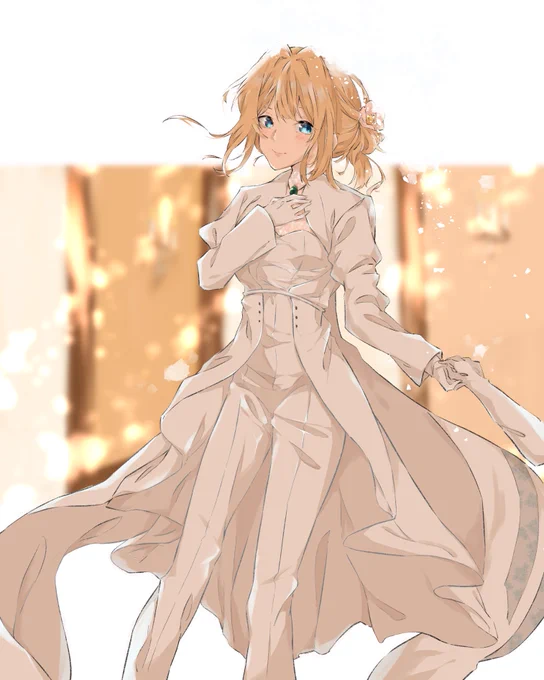 パンツドレスが少し話題になってましたが、『ヴァイオレットエヴァーガーデン 外伝』のデビュタントのシーン、本当に本当に美しいんですよね… 