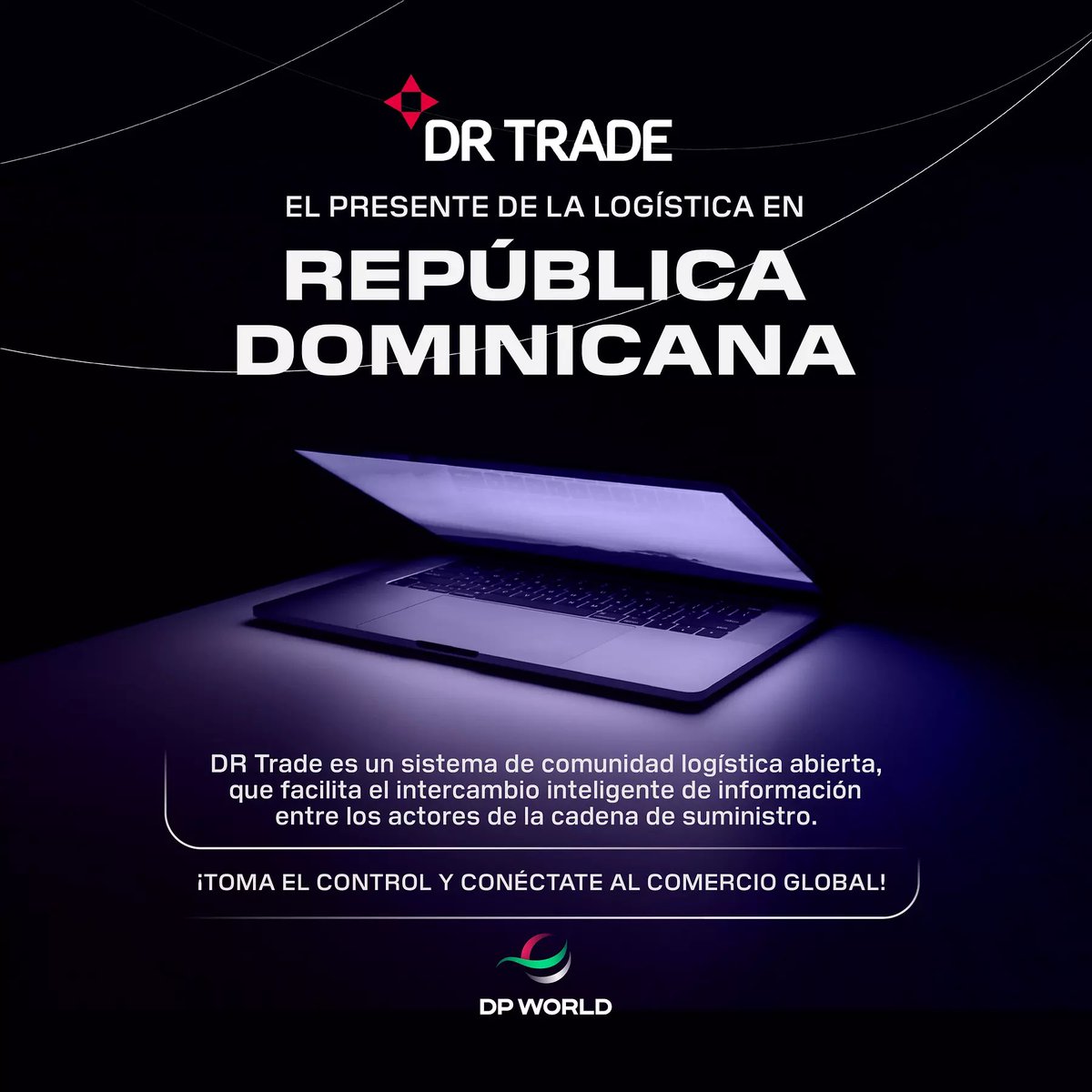 dpworlddom's tweet photo. En DP World estamos comprometidos con brindar soluciones logísticas eficientes. Por eso, nos hemos unido a @DRTradeLCS, una plataforma diseñada para ayudarte simplificar tus procesos logísticos mientras ahorras tiempo y recursos.

#DPWorld #DPWorldDominicana #DRTrade https://t.co/sbV9fTAH06