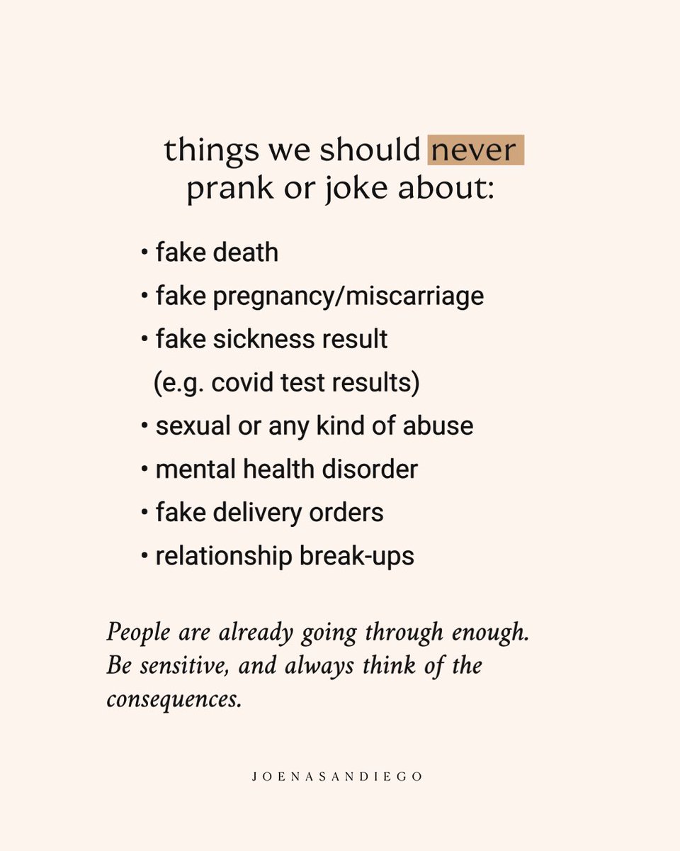 <a href="/BillyBaldwin/">Billy Baldwin</a> <a href="/CalltoActivism/">CALL TO ACTIVISM</a> People are already going through enough. We don't need pranks today.