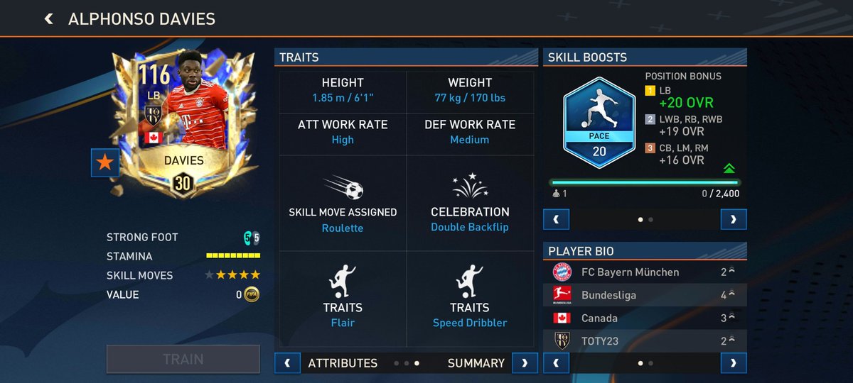 The greatest LB,LM,LW card in the game (and yes the highest OVR as well) 

#FIFA23 #FIFAMobile #AprilFoolsDay #DonaldTrump #TimelessAlbum #TimelessAlbum #RedVelvet #AustraliaGP #thankyouPikamee #GameDay #GamingCommunity #MobileGaming