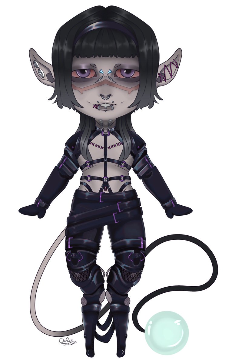 Qu_Ross's tweet photo. Noxiie chibi on my new base for @EagleOverlord #digitalart https://t.co/tTui5lKcyb
