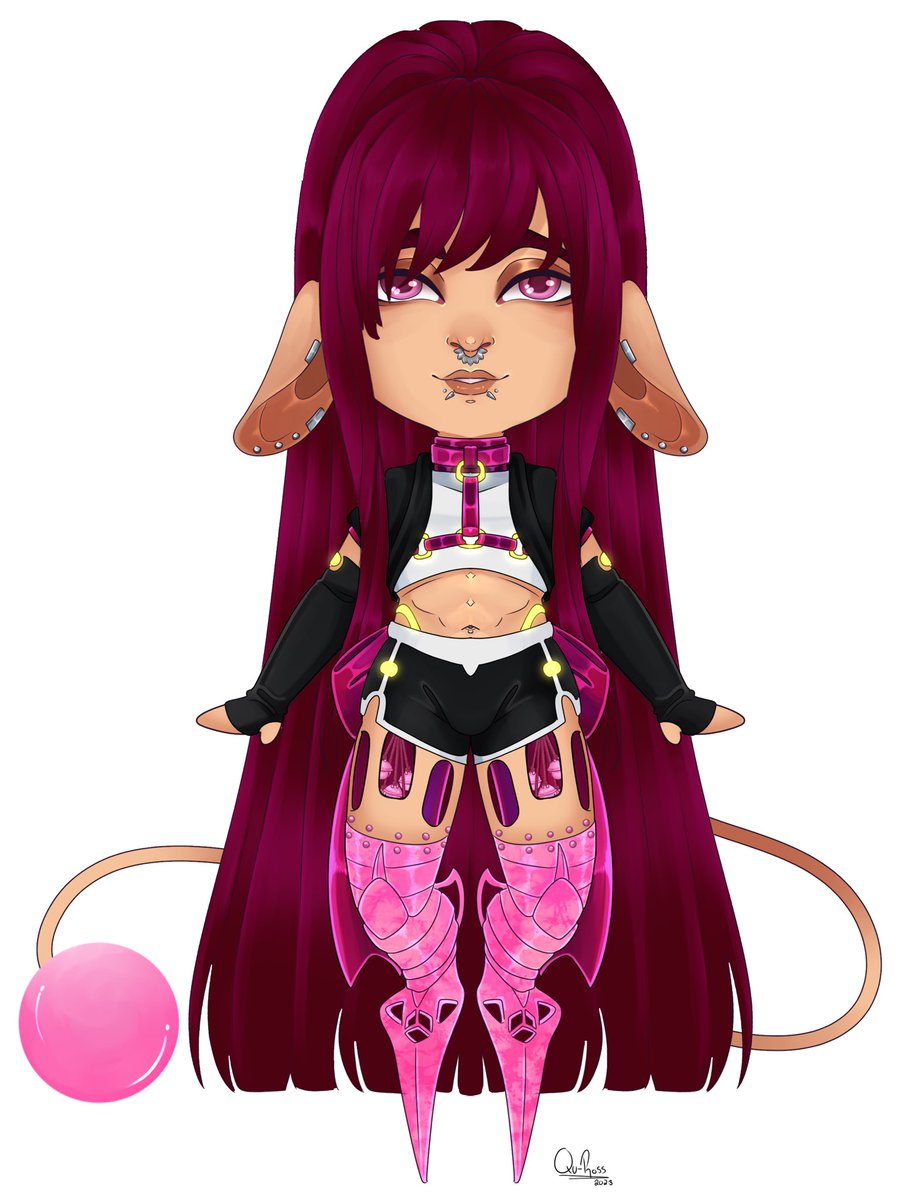 Qu_Ross's tweet photo. Noxiie chibi on my new base for @EagleOverlord #digitalart https://t.co/tTui5lKcyb