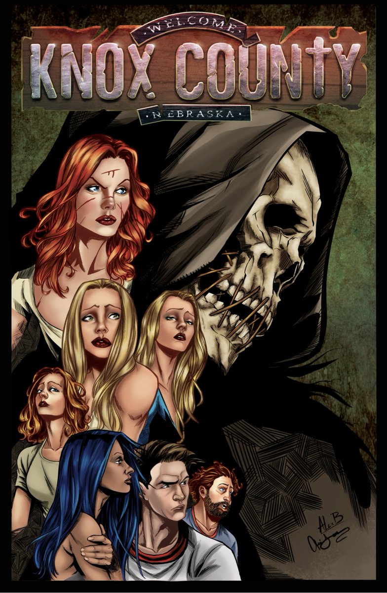 geri_lou's tweet photo. And here are the rest of the  #covers I #colored for #Knoxcountycomic including the back page.... There are 17 covers in total for #knoxcounty... https://t.co/F8ejUhSQch