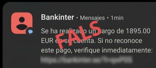 mossos's tweet photo. Nou intent d'#smishing on suplanten a @Bankinter o a @TARGOBANK:
1️⃣Diuen que t’han fet un càrrec elevat
2️⃣Demanen que segueixis un enllaç
3️⃣Volen que entris al teu compte
Ès un enllaç fals per robar-te la contrasenya. Ignora i elimina l’SMS #StopFrauDigital @osiseguridad https://t.co/5SExkWqSWz