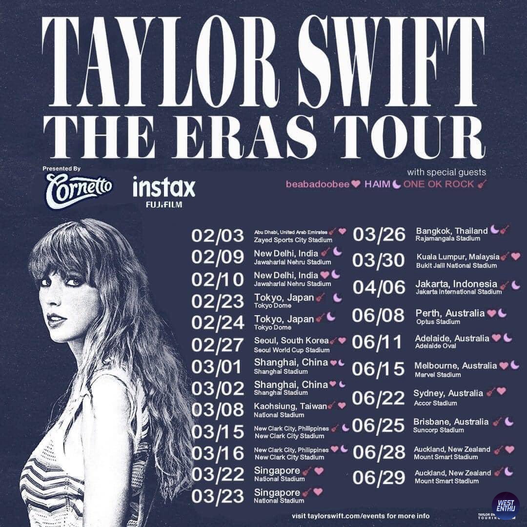 westenthu's tweet photo. SIAPIN DUIT KALIAN!!! Jakarta masuk di list Eras Tour 2024 Asia guys 😭 wst https://t.co/95EqKG6UQt
