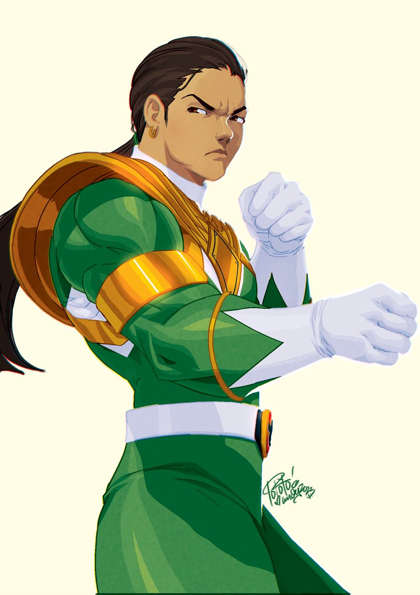 「patron request of Mighty Morphin's Tommy」|Tovio Rogers/comms closedのイラスト