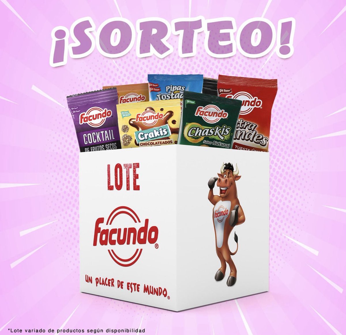 Mundo_Facundo's tweet image. SORTEOOO 🍀🤞🥳

Quieres ganar un lote de productos Facundo?

➡️ Haz RT🔁
➡️ Síguenos en @Mundo_Facundo 
➡️ Dinos cuál es tu fruto seco favorito!😻