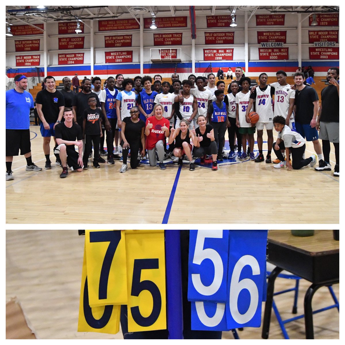OMMNAACPS's tweet photo. Such a great night!  OMMN Staff v. Student Game!  #OMMNPRIDE #AACPSAwesome #PBIS https://t.co/mzwL4gbZoj