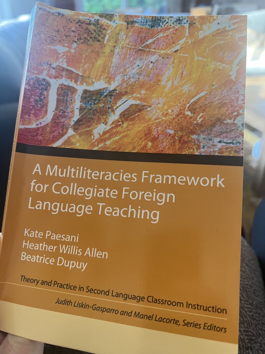 FrenchLangEdu's tweet photo. No plans today except coffee and this book on #multiliteracies I’ve been dying to read. Can’t wait. #secondlanguageinstruction, #foreignlanguageteaching https://t.co/QktUKv9BbT