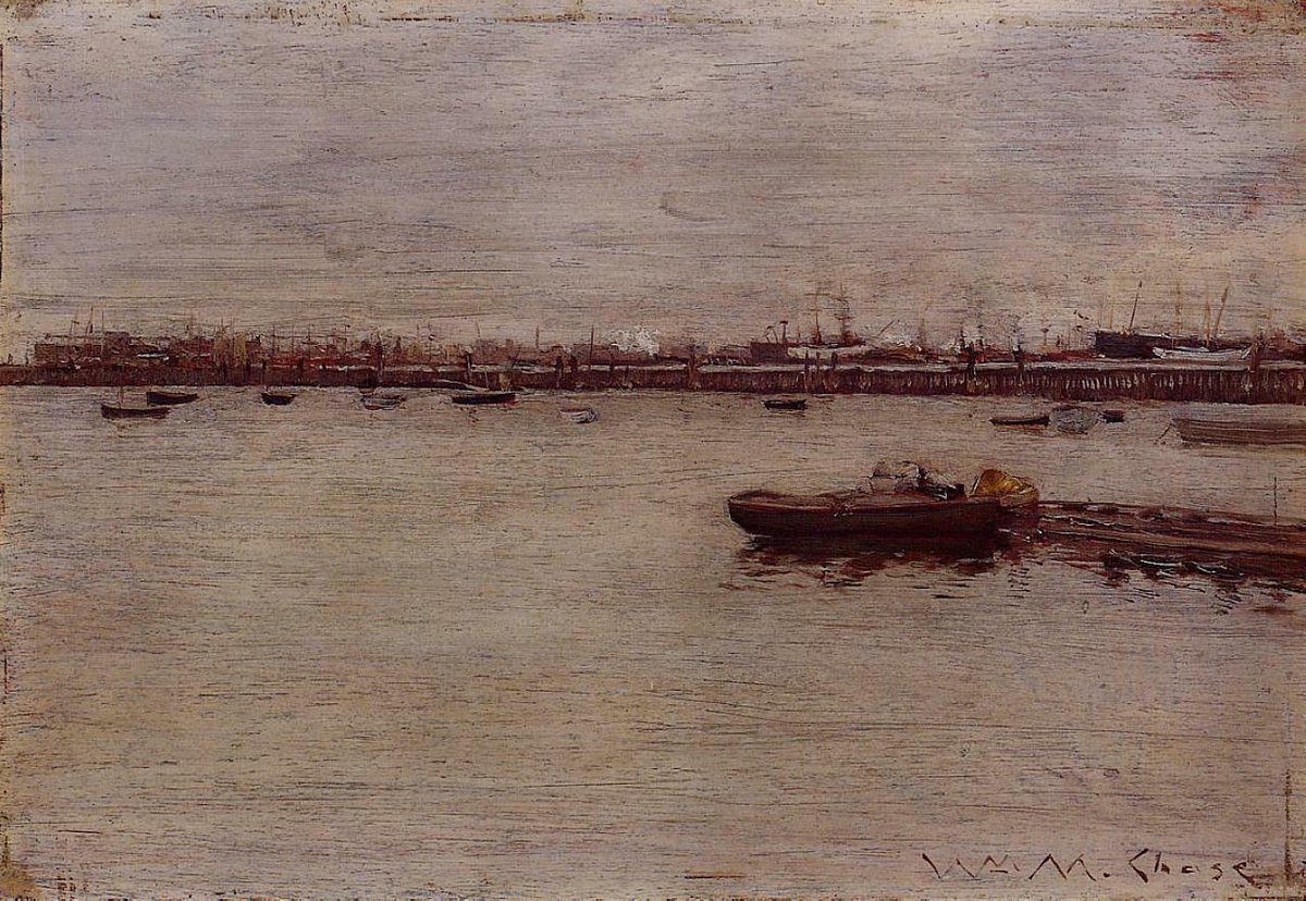 artistchase's tweet photo. Repair Docks, Gowanus Pier, 1888 #chase #merrittchase https://t.co/ZD9IyjiMwe https://t.co/O1Sgj3FfdS