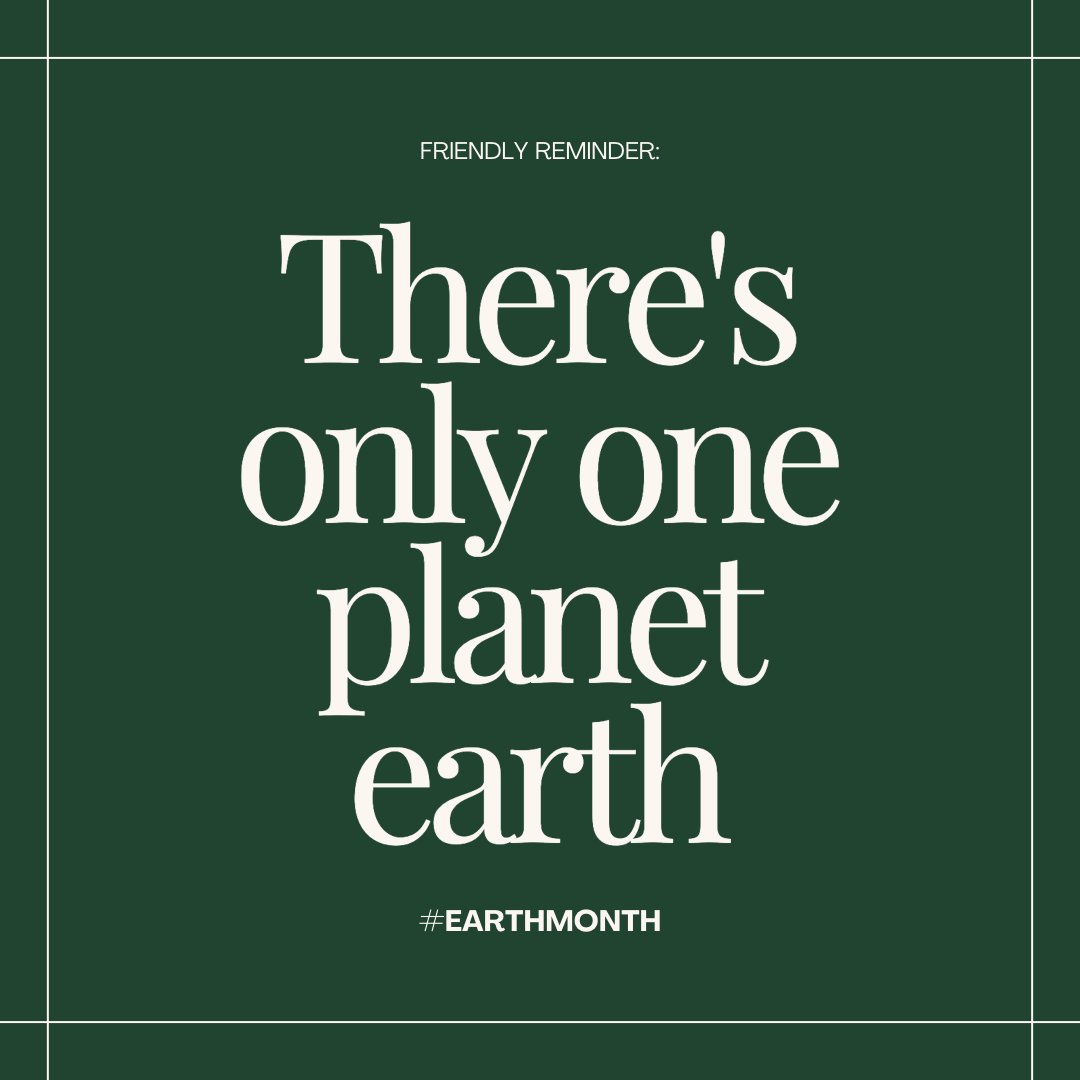 NatSustenance's tweet photo. Happy #EarthMonth! Now is the perfect time to think about how your daily habits impact the environment. Together, small changes can make a big difference 🌎 https://t.co/ECvlWvUxa4 https://t.co/wBaZsBBN1Z
