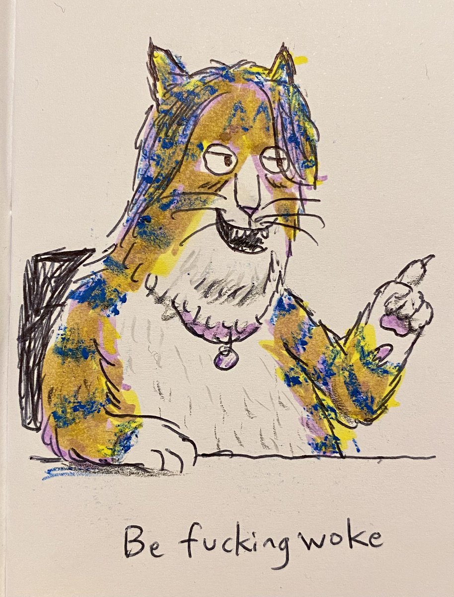 jasonchapmanart's tweet photo. If the brilliant #kathyburke was a cat..
#Caturday #Kathurday #Cathoderay https://t.co/vjrWrju6Kj
