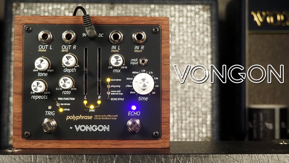 pedaloftheday's tweet photo. FULL REVIEW for the #Vongon Polyphrase Stereo Echi with Infinite Feedback Loop is out NOW at
https://t.co/qjqTFXoTMu
FULL DEMO on our #YouTube channel as well. Cheers!
#pedaloftheday #effectspedals #guitarfx #pedaljunkie #polyphrase #echo #delay #feedback #loop #SundayVibes https://t.co/H6CDCWnBrZ
