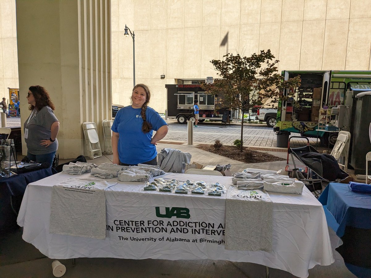 If you're in Bham today, stop through @CityWalk_BHAM for the #endaddictionbham walk and grab an @cappi_uab shirt!