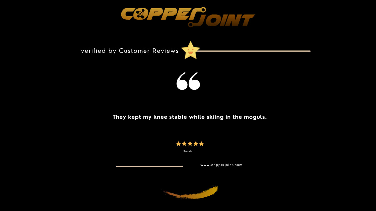 copperjoint's tweet photo. We have a new 5 Star Review from Donald:

"They kept my knee stable while skiing in the moguls."

To verify the review, please go here: https://t.co/lN16nPQ8nV https://t.co/8C3T8ZEQN2