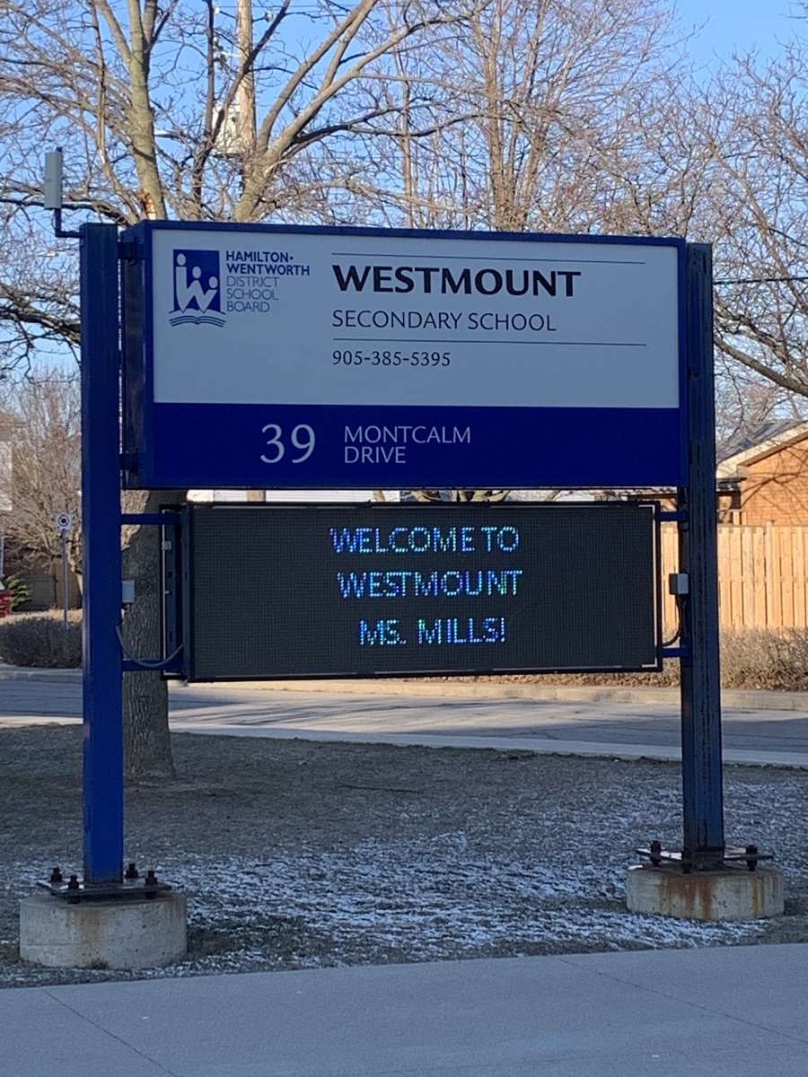 Thankful to belong to the <a href="/Westmount_HWDSB/">Westmount Secondary</a> community. Thank you for a very welcoming first week!